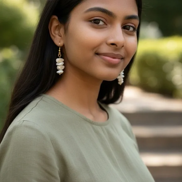 🆕 2 Pairs KIDS Gemstone Earrings-Small - Picture 2 of 4